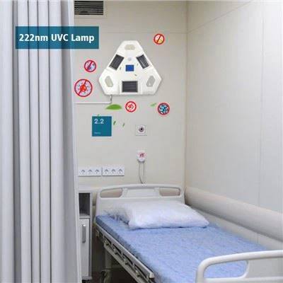 222 الأشعة فوق البنفسجية الخفيفة 60W بعيدا UVC ضوء منطقة إشعاع كبيرة تعقيم سريع